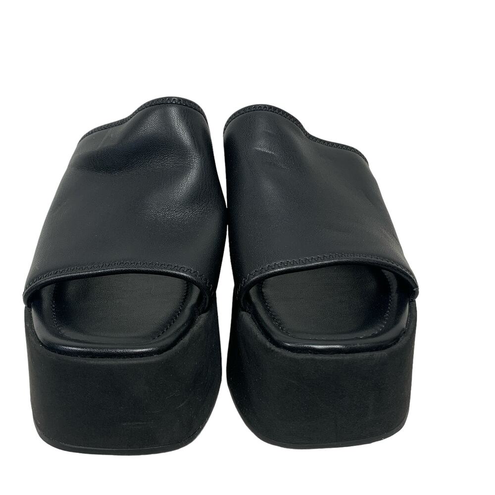 Michael Kors Womens Size 9 Dabney Black Platform Slide Sandals - Picture 4 of 8